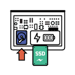 Changement de disque dur sur ordinateur portable en réparation